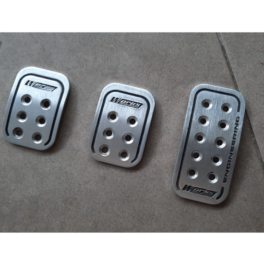CHEAP !! Works Racing Pedal Auto Manual Aluminium GOOD QUALITY | Shopee ...
