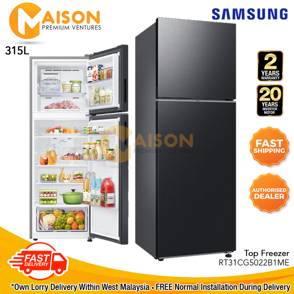 Samsung Digital Inverter Refrigerator 315L RT31CG5022B1ME | Shopee Malaysia