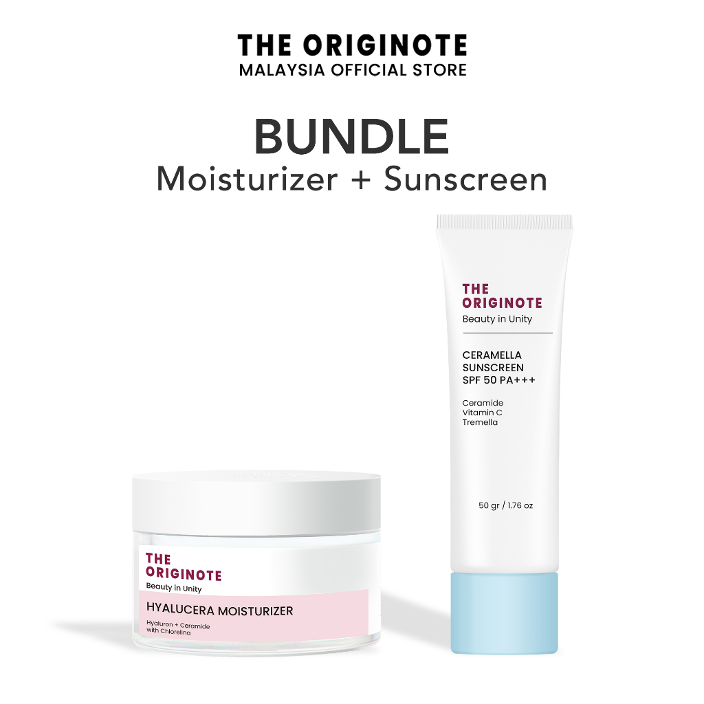 The Originote 2In1 Bundle Hyalucera Moisturizer Gel + Ceramide