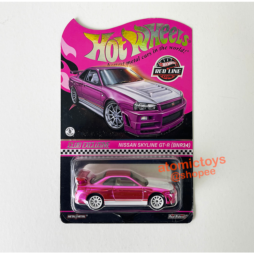 Hot Wheels Nissan Skyline GT-R R34 RLC Exclusive Pink Editions 2023 ...