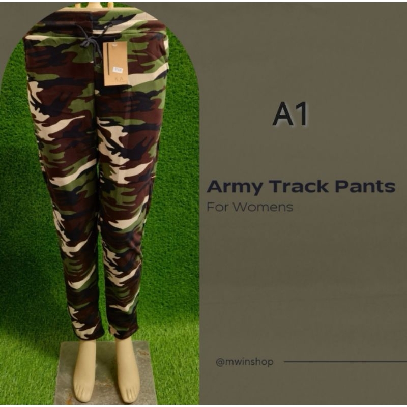 Army track pants for womens clearance