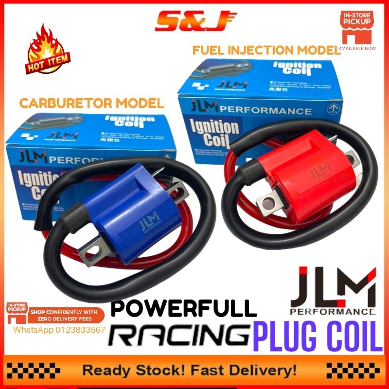 JLM UNIVERSAL RACING PLUG COIL LC135 Y15ZR FZ150 SRL115FI RS150 DREAM