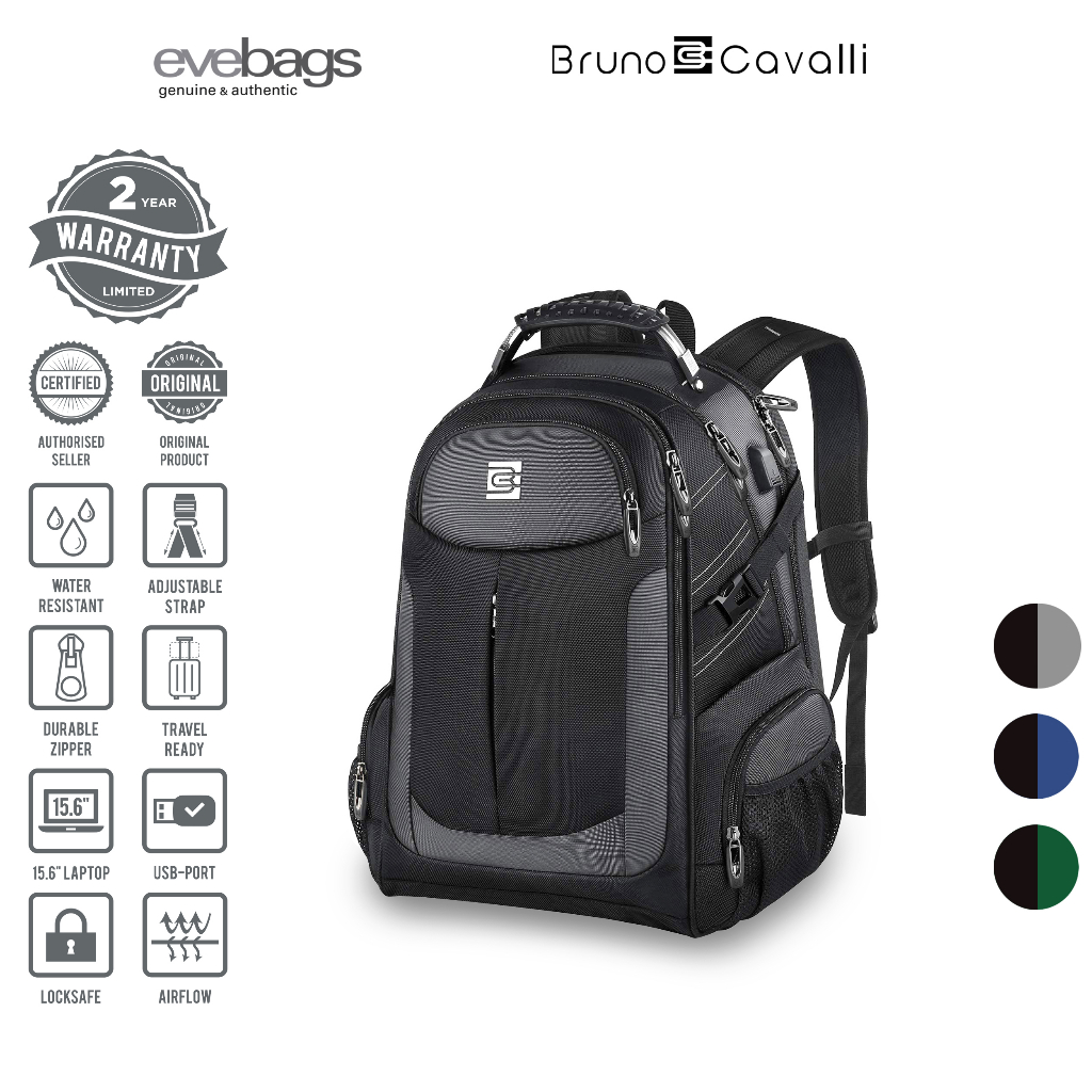 bruno cavalli laptop backpack