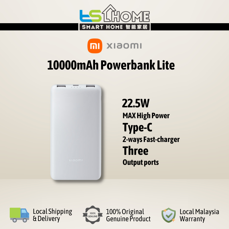 Xiaomi Power Bank 10000mAh 22.5W Lite Version P16ZM Type C PD Two