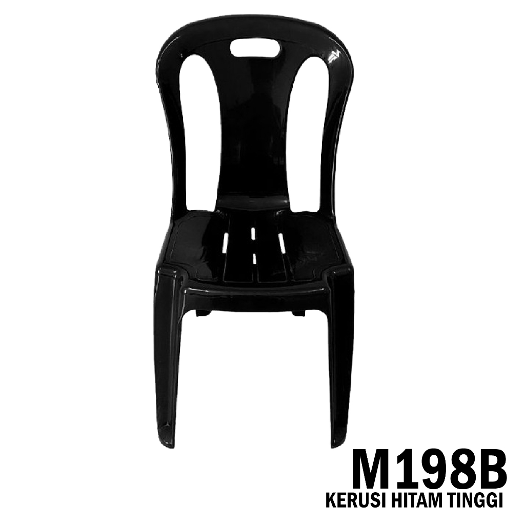 Plastic chair black, economy, cheap, Black Plastic Chair / Kerusi Hitam