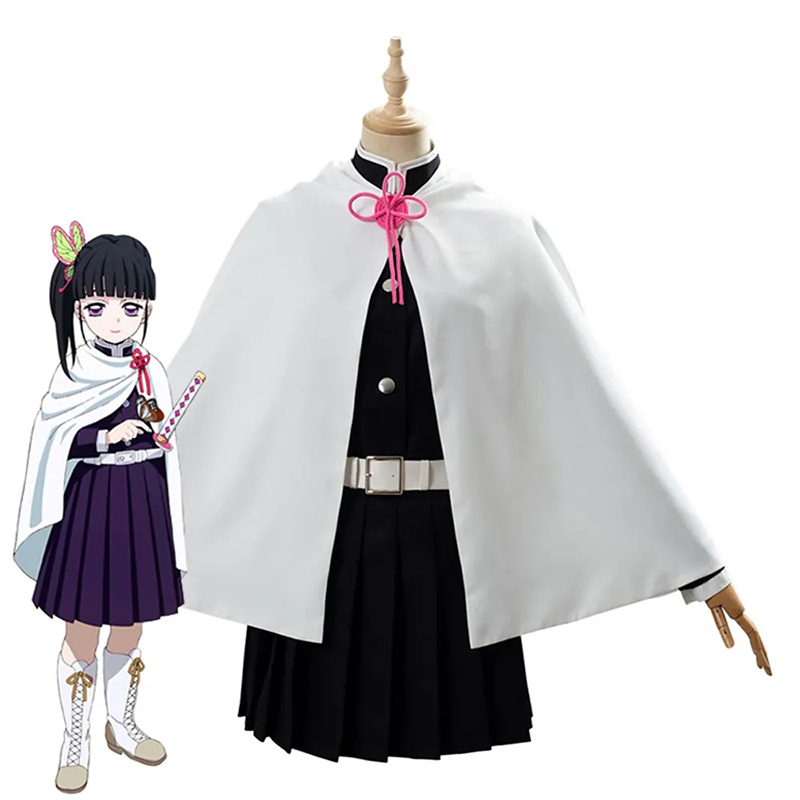 Kanao Tsuyuri Cosplay Costume Cloak Outfit Halloween Party Uniform Robe ...