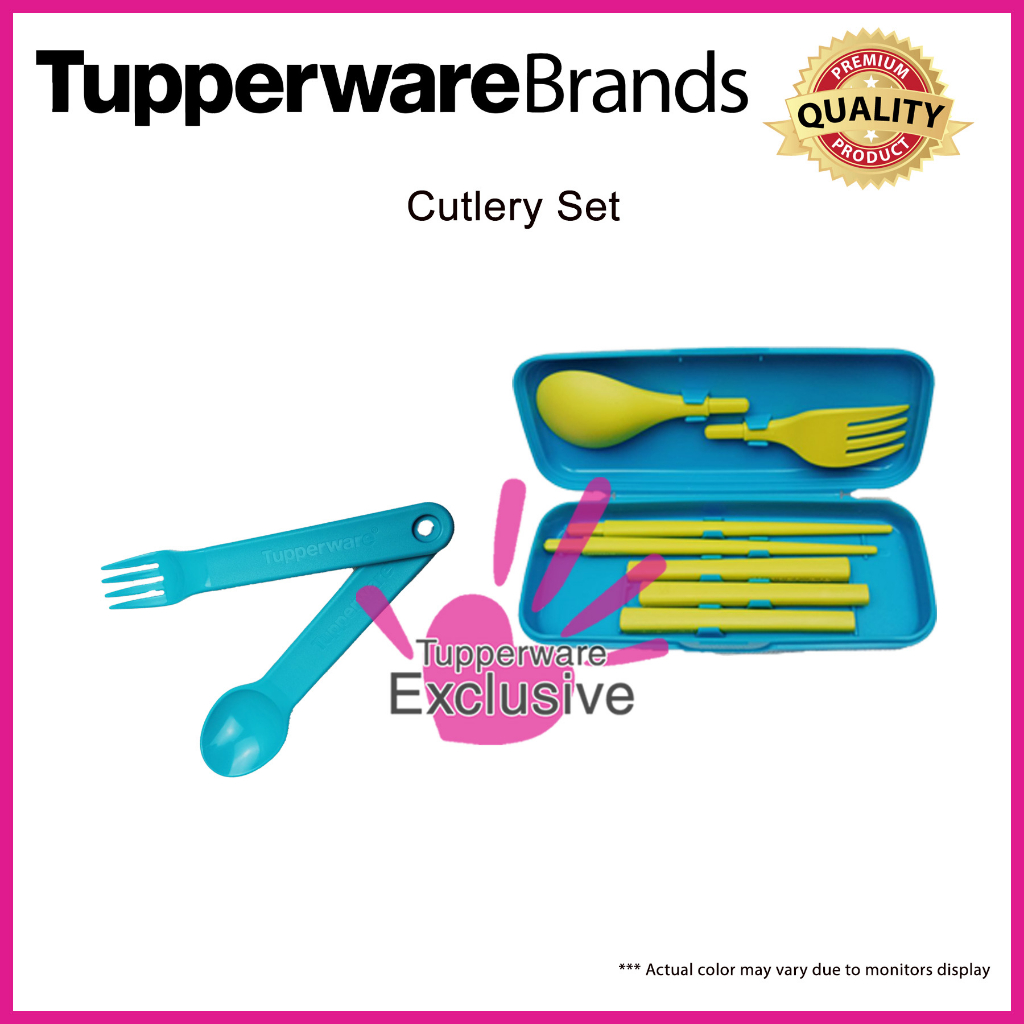 Cutlery Tupperware Spoon Fork Tupperware Portable Cutlery Set Shopee