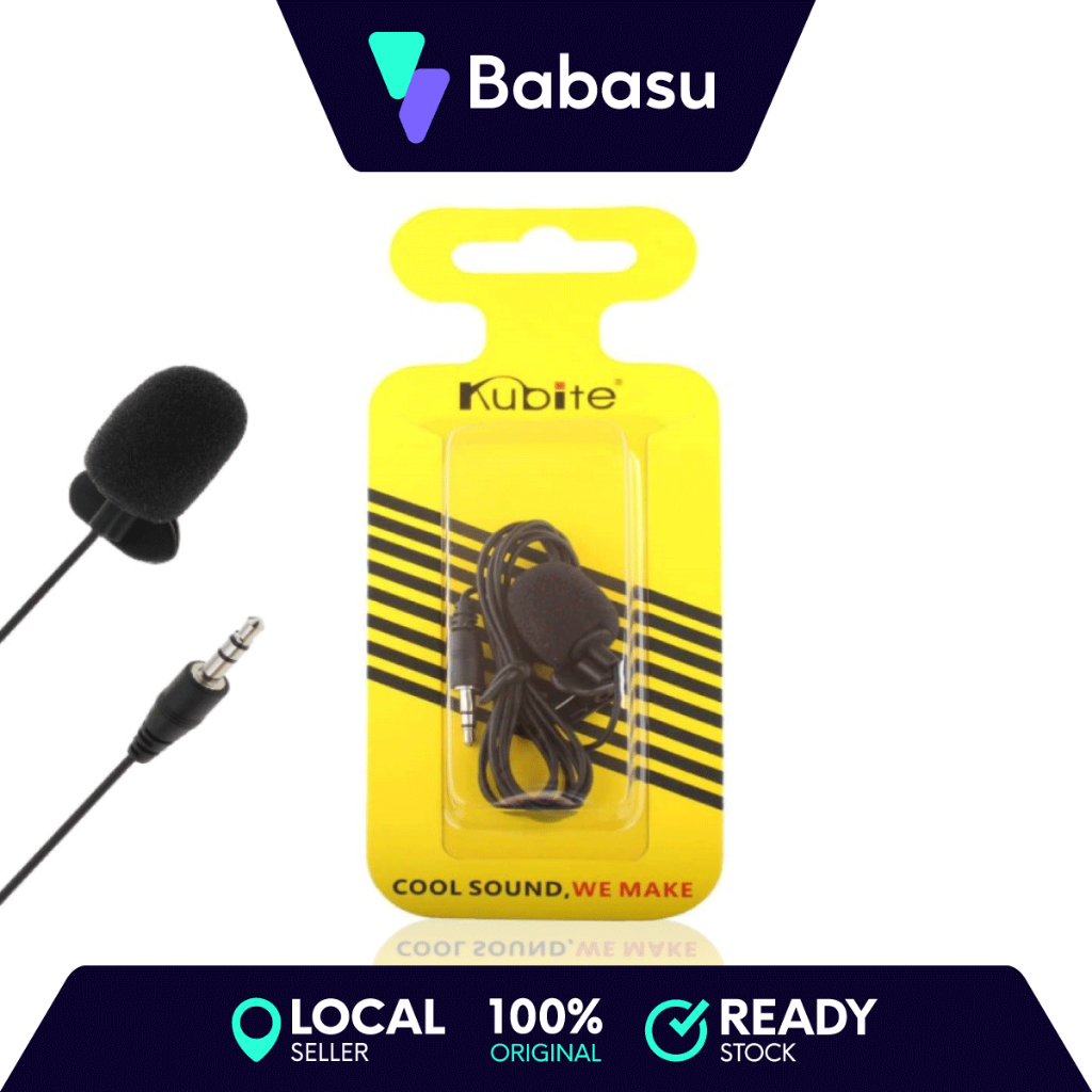 Kubite Mini Clip On Wired Microphone for Computer PC Laptop