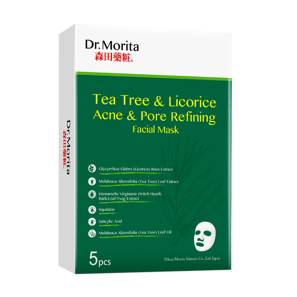 3 Box Dr.Morita Tea Tree & Licorice Acne & Pore Refining Facial Mask