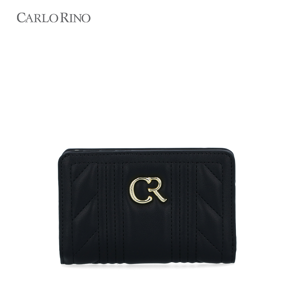 Carlo Rino Black Stripy Short Wallet | Shopee Malaysia