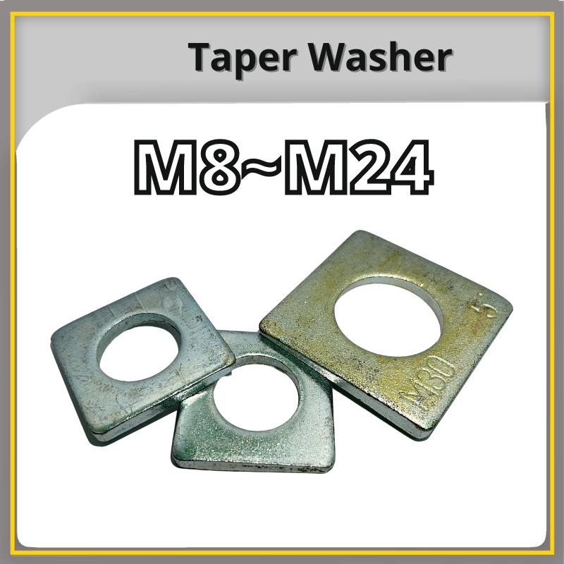 Taper Washer with 5 Degree Slope | Zinc Plating | M8 M10 M12 M14 M16 ...