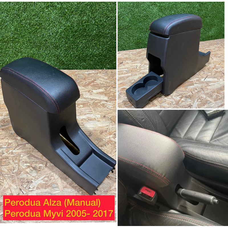 Manual Perodua Alza & Myvi 2005-2017 Armrest Console black | Shopee ...