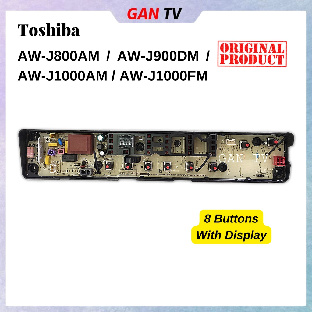 TOSHIBA AW-J800AM / AW-J900DM / AW-J1000FM PCB BOARD CONTROL