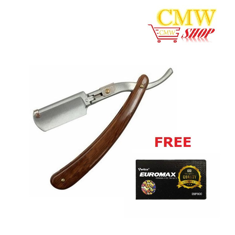 Wood Edge Folding Razor (Free EUROMAX Blades) Shopee Malaysia