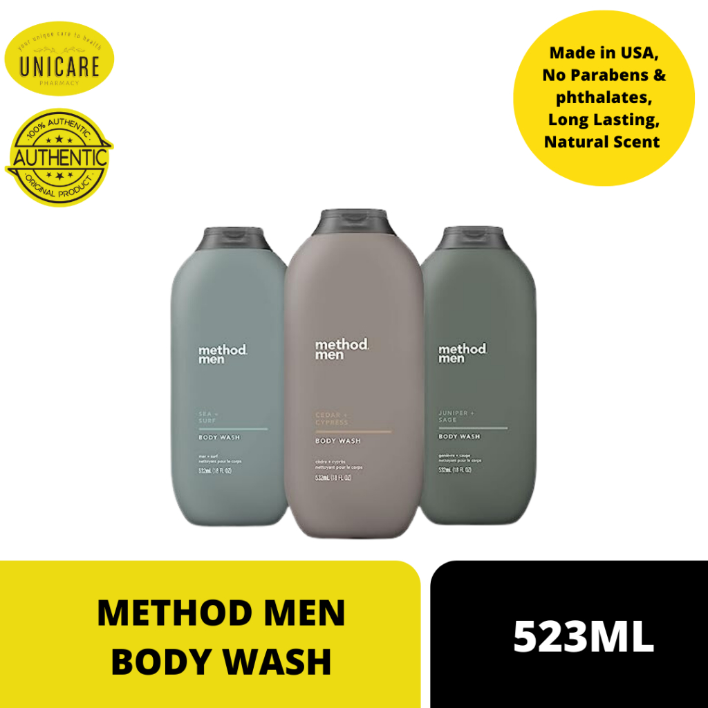 Method Men Body Wash 532ml Sea Surf Cedar Cypress Juniper Sage Shopee Malaysia