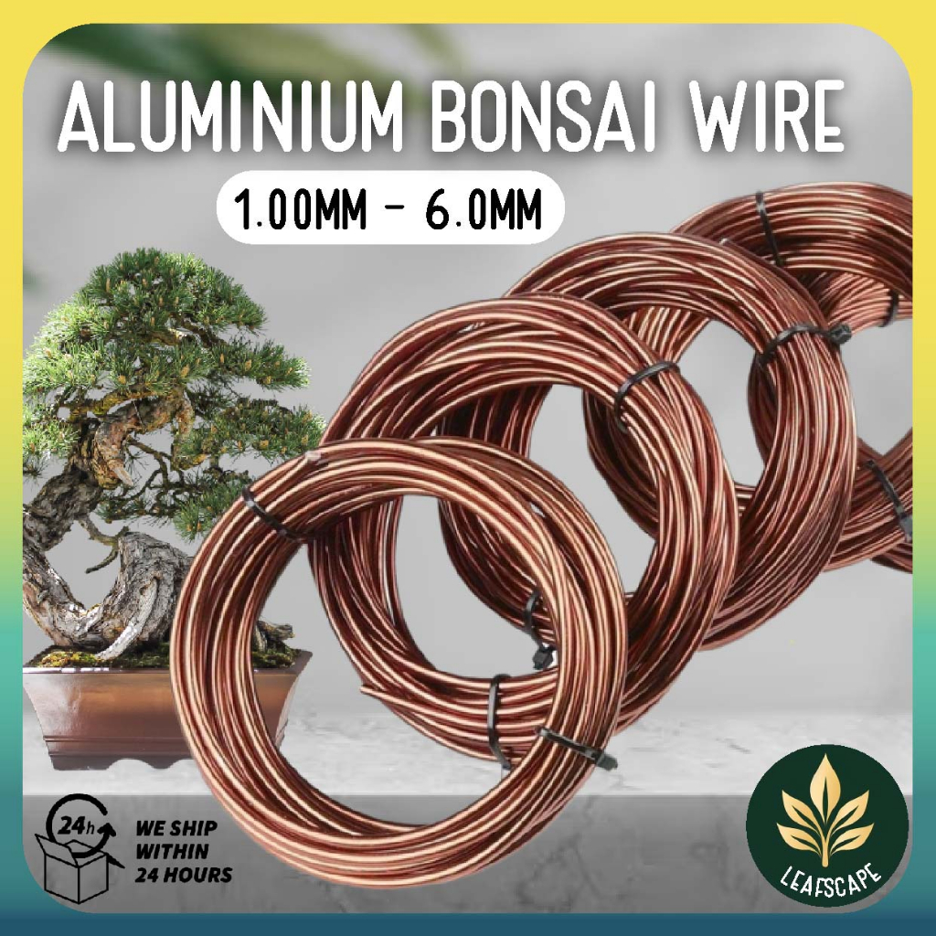 Aluminium Bonsai Gardening Wire Dawai Bonsai Aluminium 100g Bronze