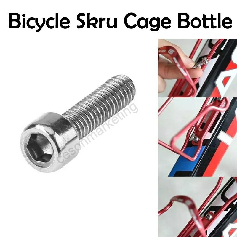 Bike bottle cage bolt hot sale size