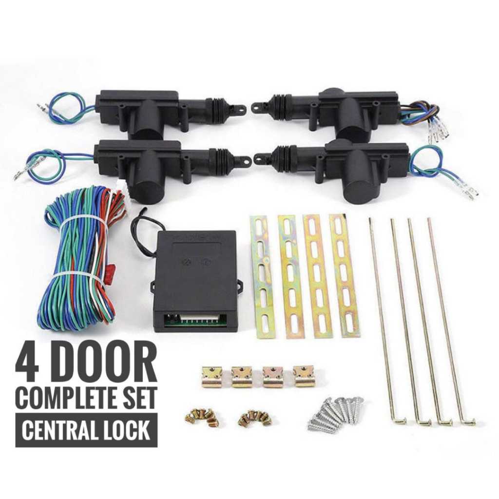 Car Central Locking System Alarm Door Central Lock Actuator Gun 2 Wire 5 Wire Relay Myvi Bezza Axia 