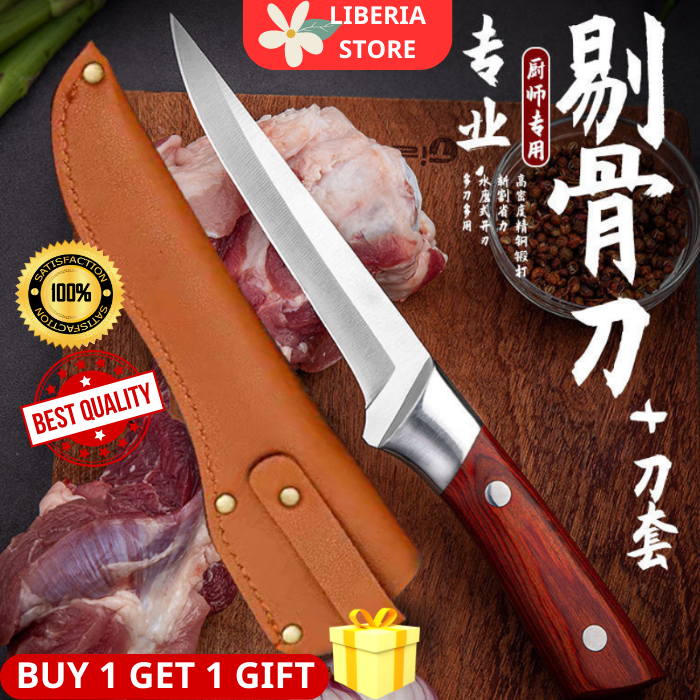 MONGONGLIAN KNIFE 3 LAYER Japanese Super Knife PISAU MONGOLIA 3 LAPISAN