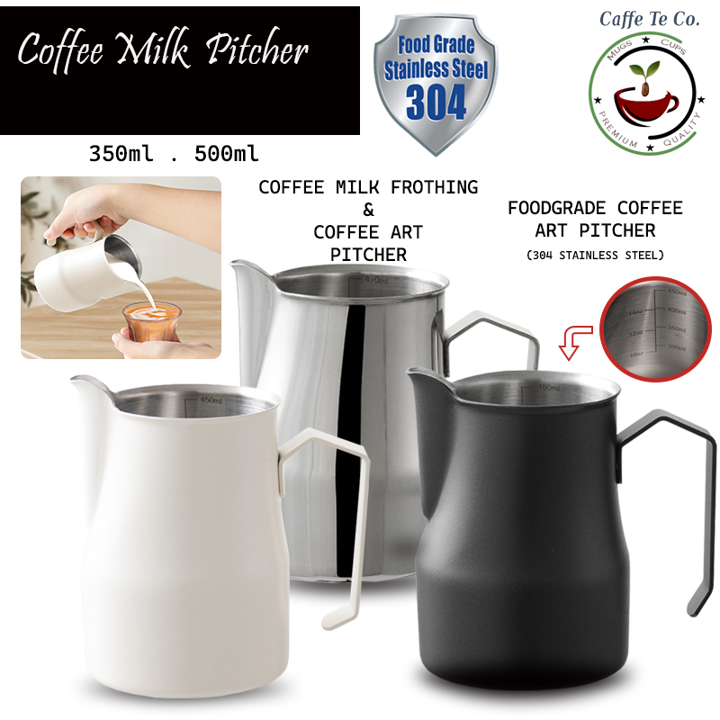 CaffeTeCo Coffee Espresso Milk Pitcher / Milk Frothing Pitcher / Milk