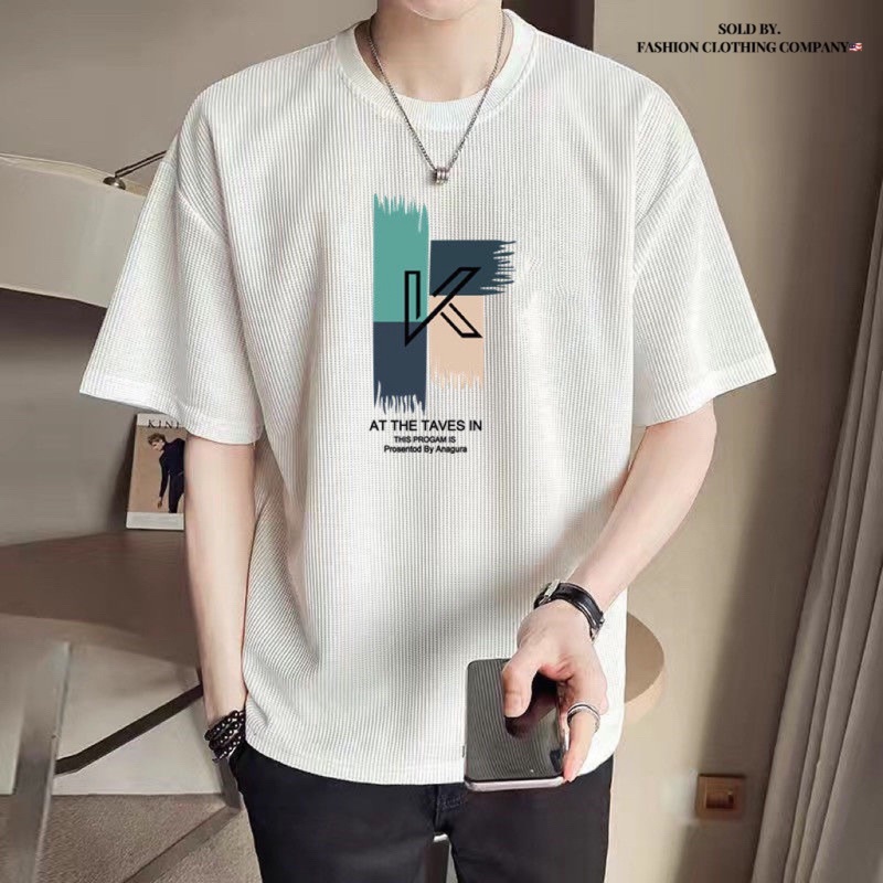 Ready Stock🇲🇾 ProMan Men's T-shirt Round Neck Plain Top Fashion Korean  Style For Men Waffle Fabric Unique Fashion WN