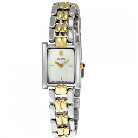 Seiko SUJC70P1 Quartz Ladies Two tone Stainless Steel Rectangular