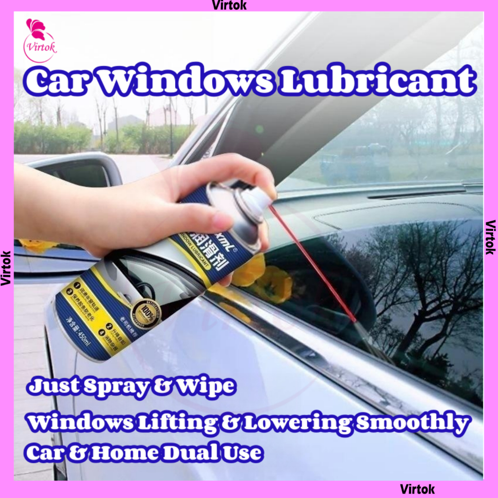 VIRTOK Car Windows Lubricant 450ml Anti Aging Car Rubber Strip Car