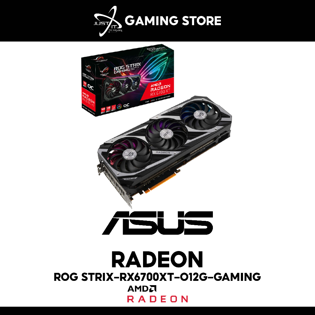 ASUS ROG STRIX RX6700XT-O12G-GAMING RX6700XT OC 12GB DDR6 256BIT VGA ...