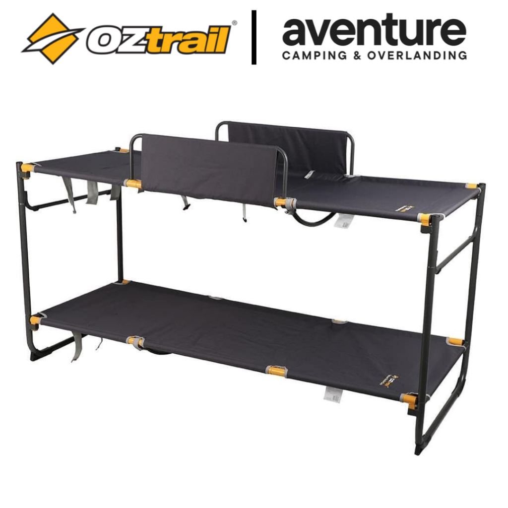 (READY STOCK) OZtrail Deluxe Double Bunk Bed Portable with Steel Frame for camping. 2x single