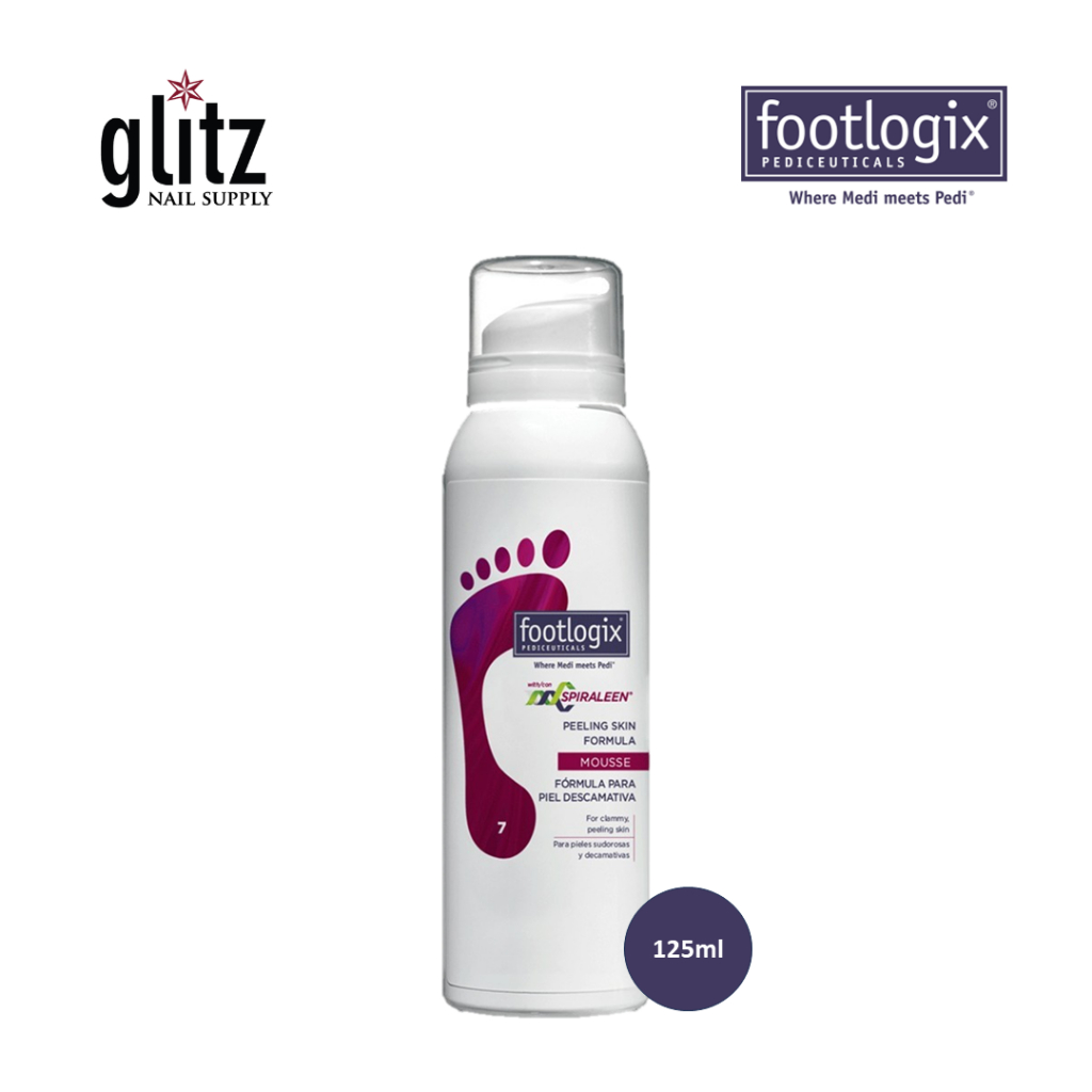 FOOTLOGIX Peeling Skin Mousse Formula with Spiraleen 7 Non Greasy Foot