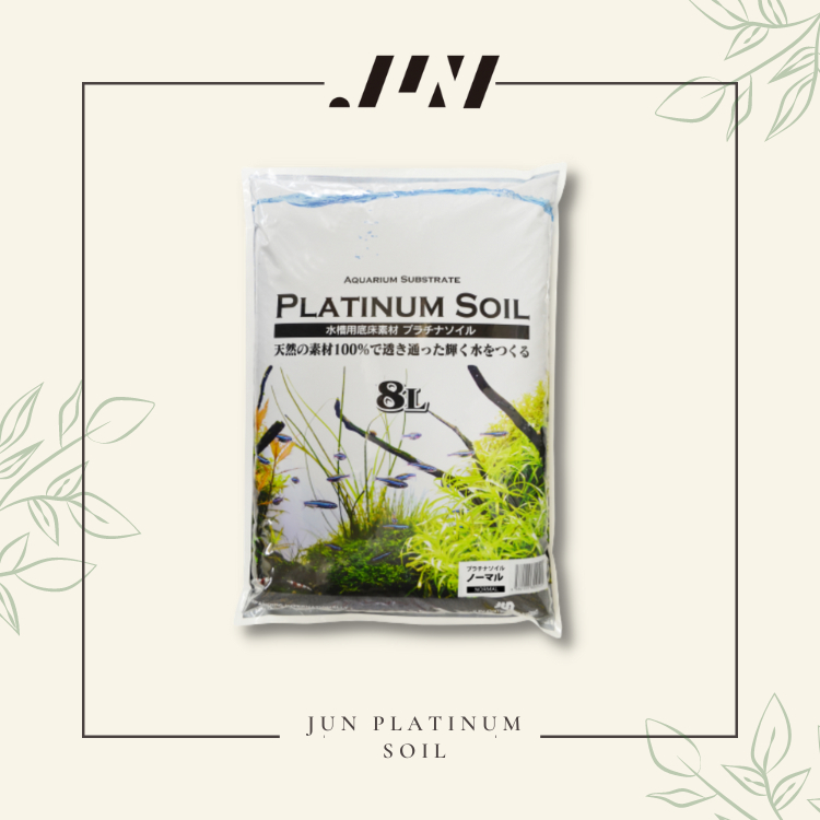 [JAPAN] JUN Platinum Aqua Soil 8L [Powder] (Aquarium/Aquascape Substrate/Soil) [Made in Japan