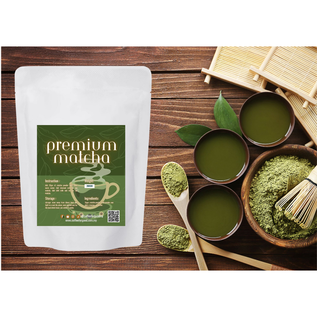 Premium Matcha Powder Premix (200gm) | Shopee Malaysia