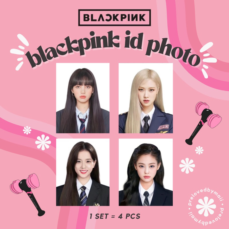 🖤💗 BLACKPINK ID PHOTO SET | BLACKPINK PASSPORT PRINTED PHOTO ...