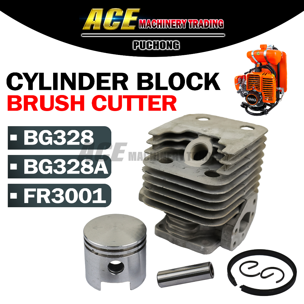BG328 Fr3001 Cylinder Block Kit Set Brush Cutter Mesin Rumput 36MM ...