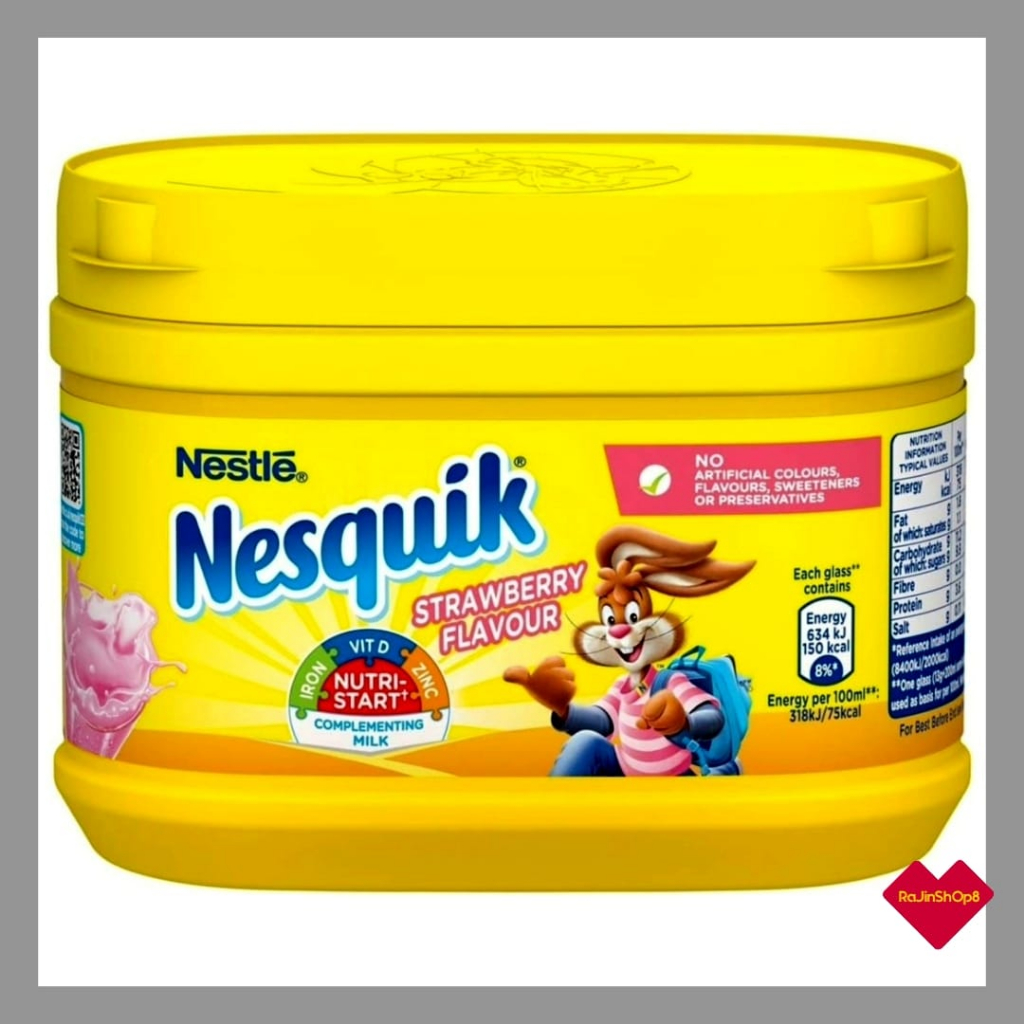 Nesquik Strawberry Milkshake Mix, 300g Shopee Malaysia