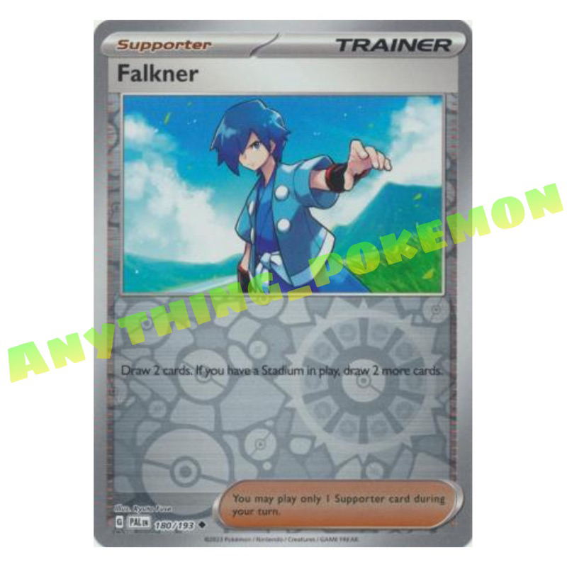 falkner pokemon card Trainer - (180/193) - NORMAL/REVERSE HOLO - Scarlet&Violet Draw 2 cards Pokemon Scarlet and Violet Paldea