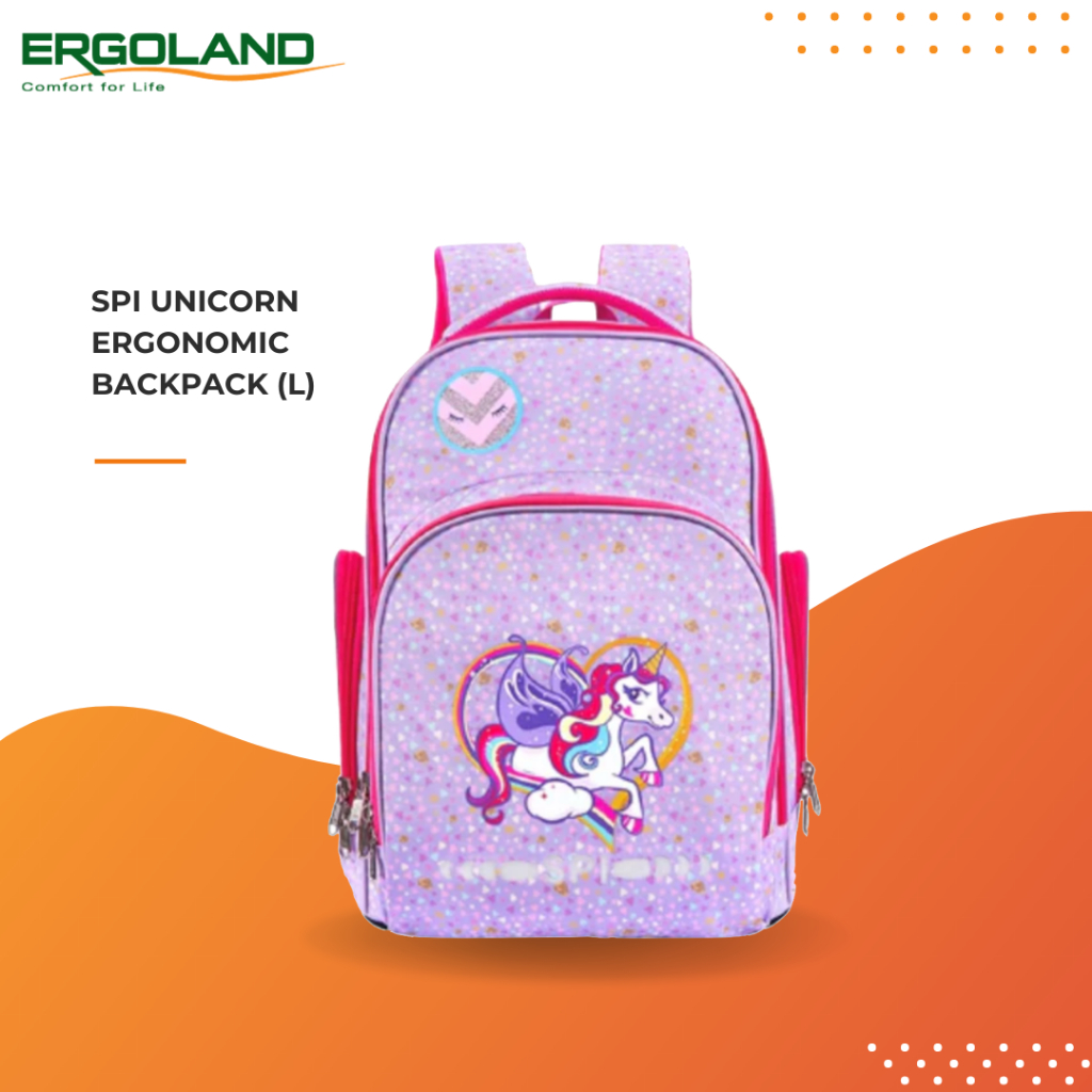 SPI Ergonomic School Bag (Unicorn L) Shopee Malaysia