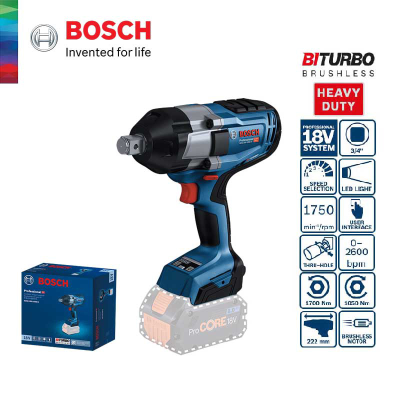 bosch impact wrench GDS 18v1050 H (DISPLAY UNIT) Shopee Malaysia
