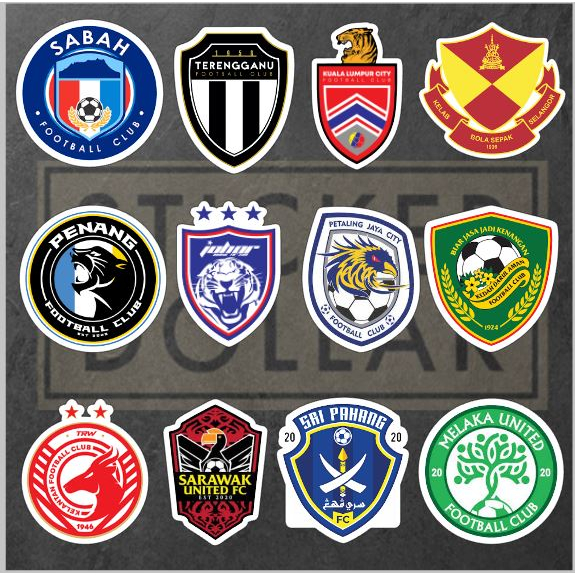 STICKER PRINTING FOOTBALL CLUB KELAB NEGERI JDT SELANGOR TERENGGANU ...