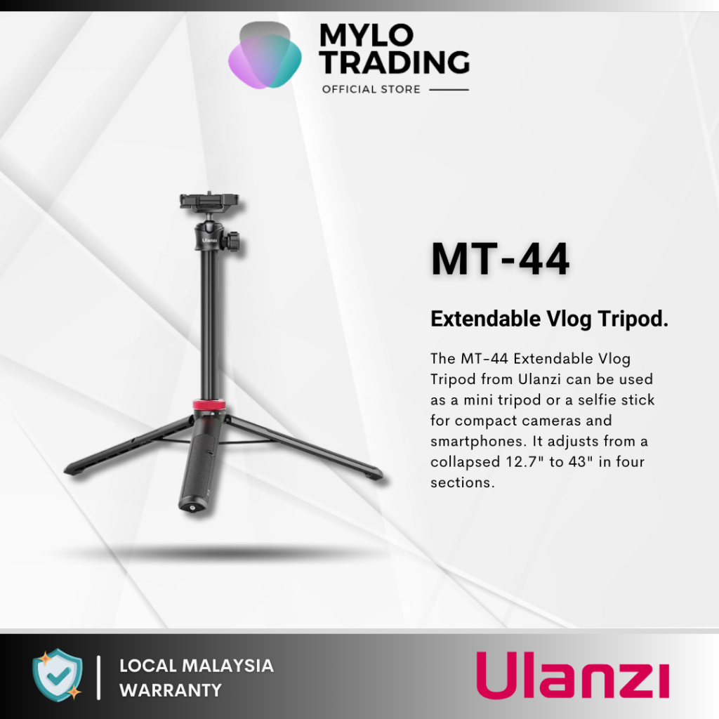 Ulanzi MT-44 & MT44 Extendable Vlog Tripod 2502 | Shopee Malaysia