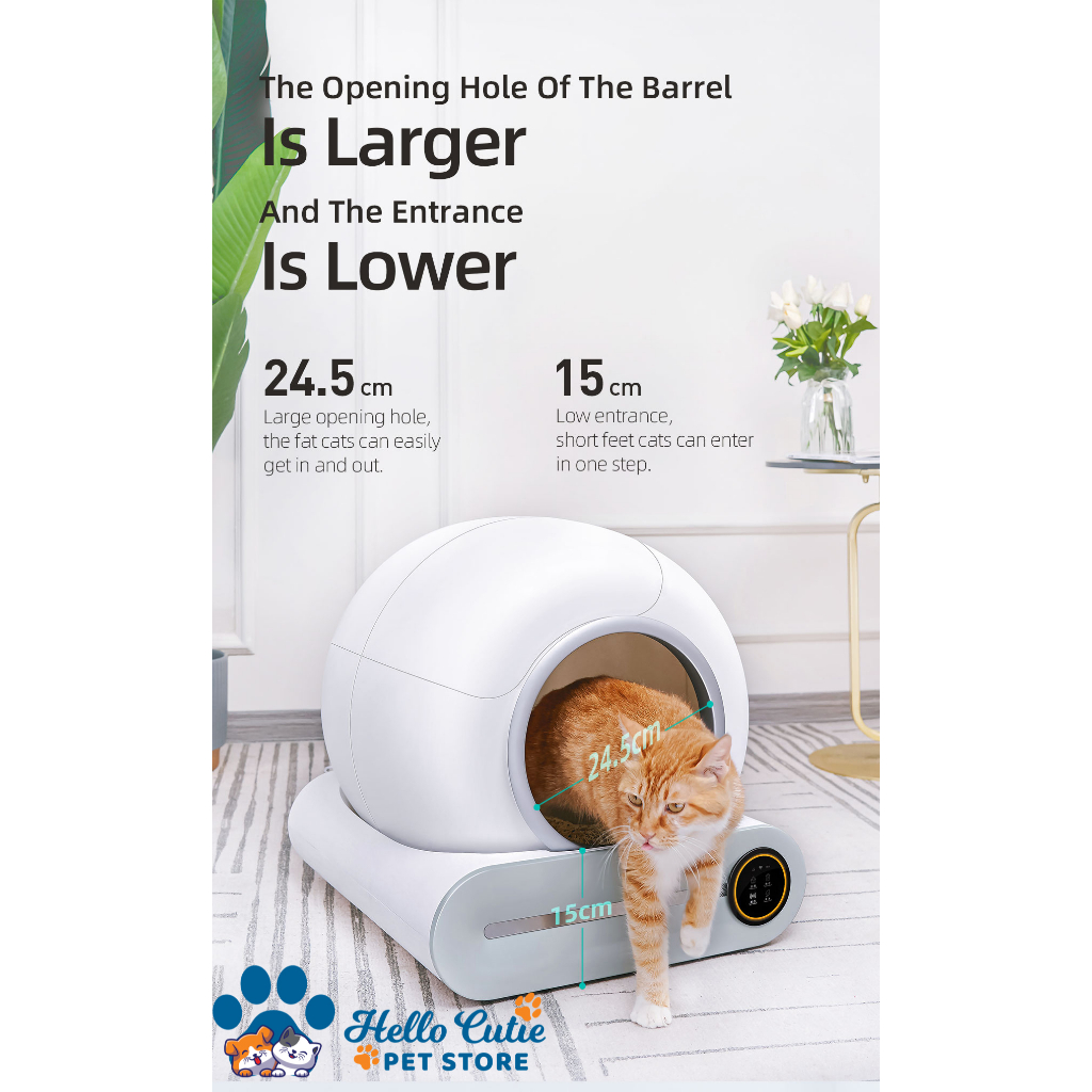 Automatic Cat Toilet Large Electric Remote Control Smart Cat Self Cleaning  Litter Box For Cats - Main Image