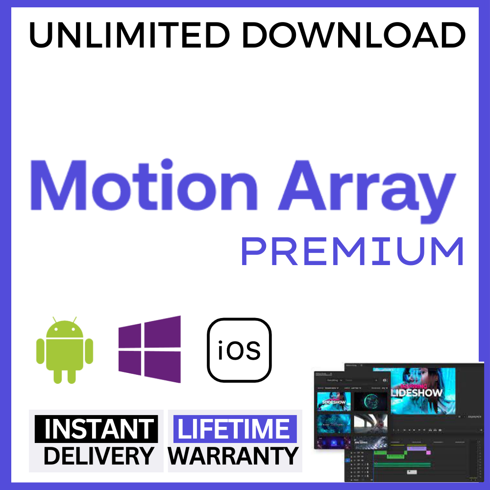 Motion Array Lifetime Warranty Premium Shopee Malaysia