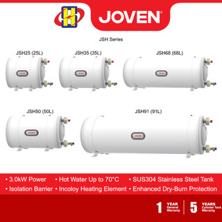 Joven Storage Water Heater (25L/35L/50L/68L/91L) Horizontal Tank Water  Heater JSH25 / JSH35 / JSH50 / JSH68 / JSH91 | Shopee Malaysia
