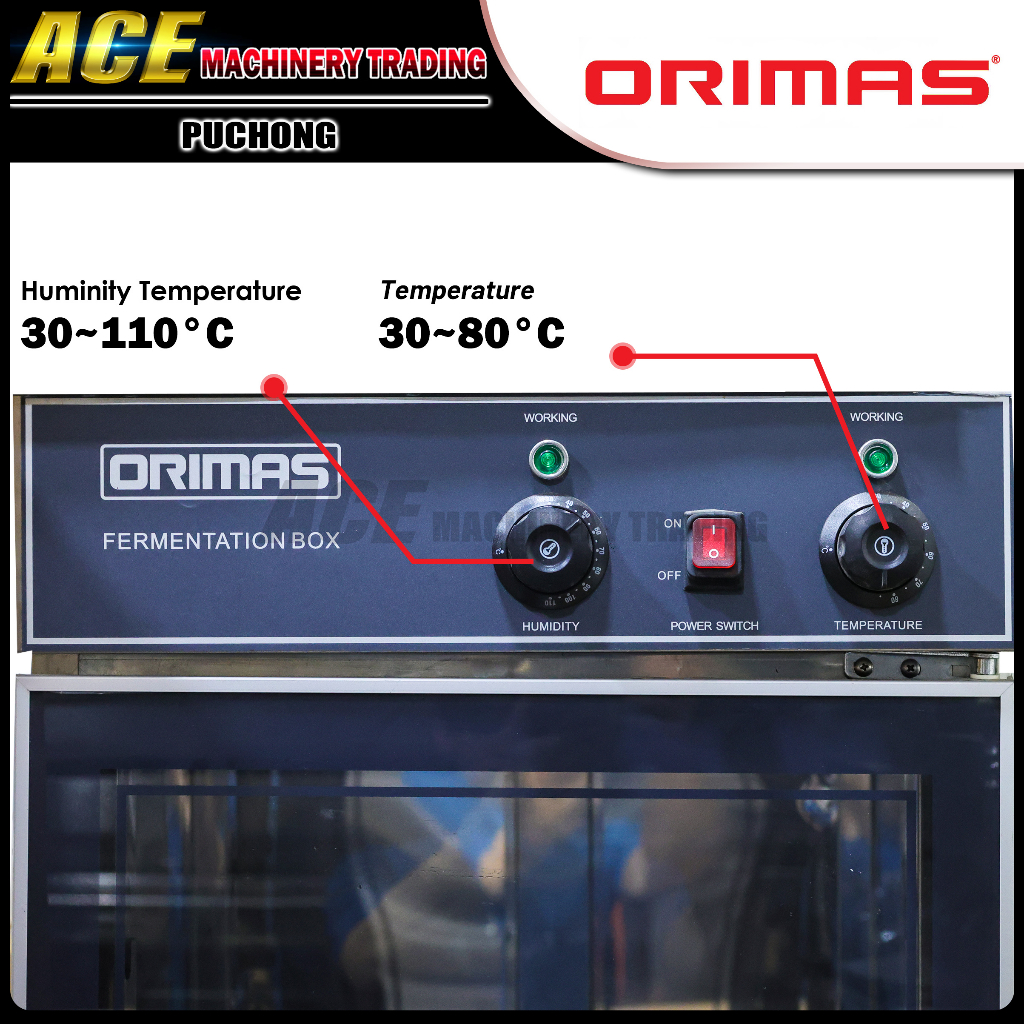 [ ORIMAS ] Fermentation Box Proofer Stainless Steel Fermenting Box 12 ...