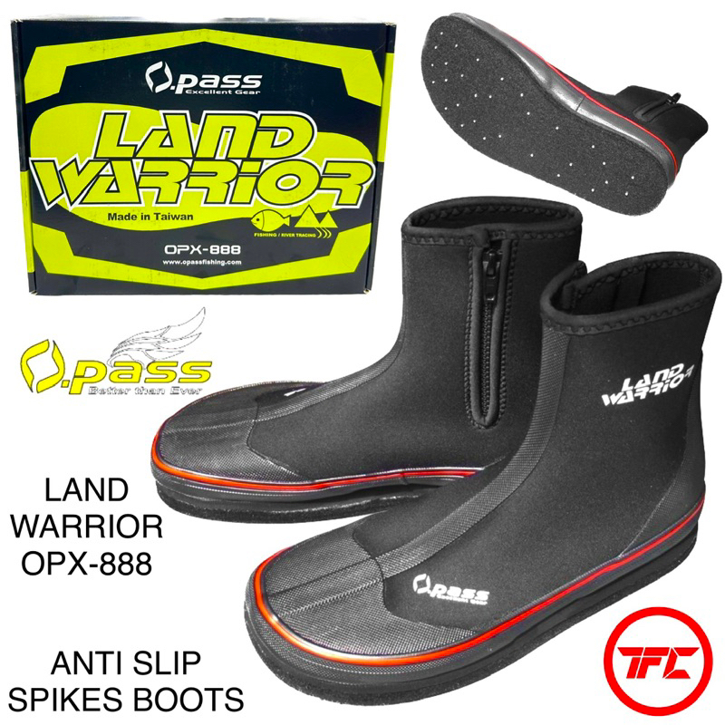 OPASS Land Warrior OPX-888 Anti Slip Fishing Spikes Boots River Jungle ...
