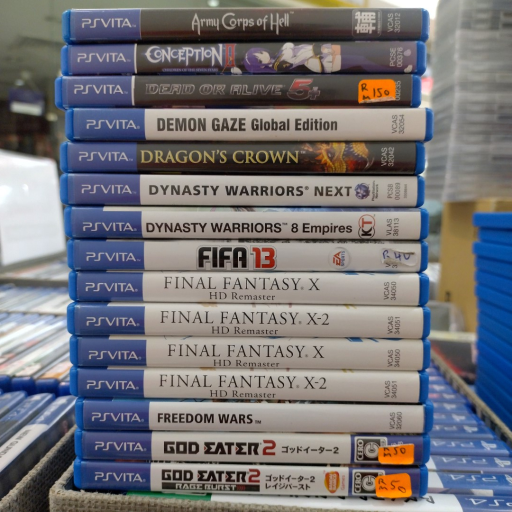 Various PS Vita USED Games PSV English Japanese Shopee Malaysia