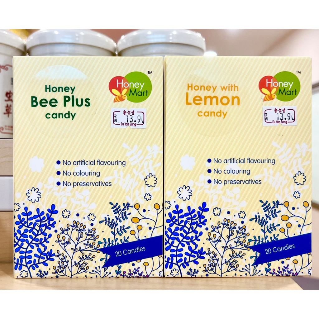 《余仁生 Eu Yan Sang》Honey Mart 1）Honey with Lemon candy / 2）Honey Bee