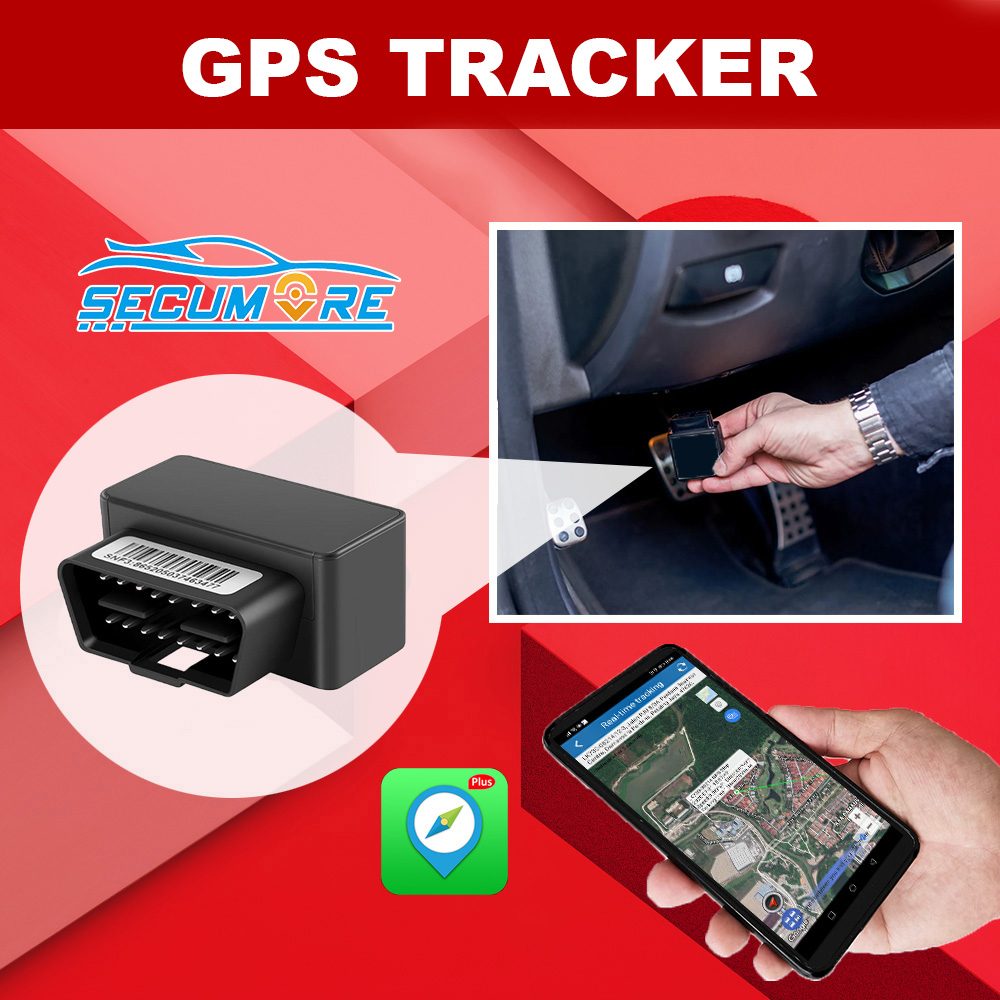 Secumore Global OBD Port GPS Tracker Satellite Positioning Device Plug