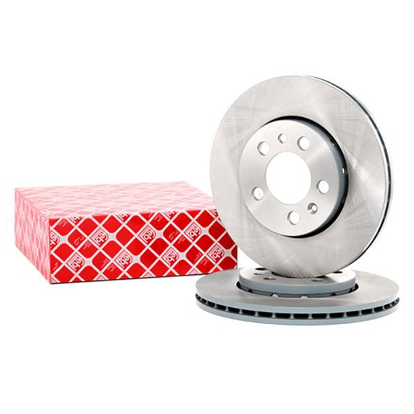 ( 100% FEBI GERMANY ) 6R0615301C FRONT BRAKE DISC ROTOR VOLKSWAGEN POLO ...
