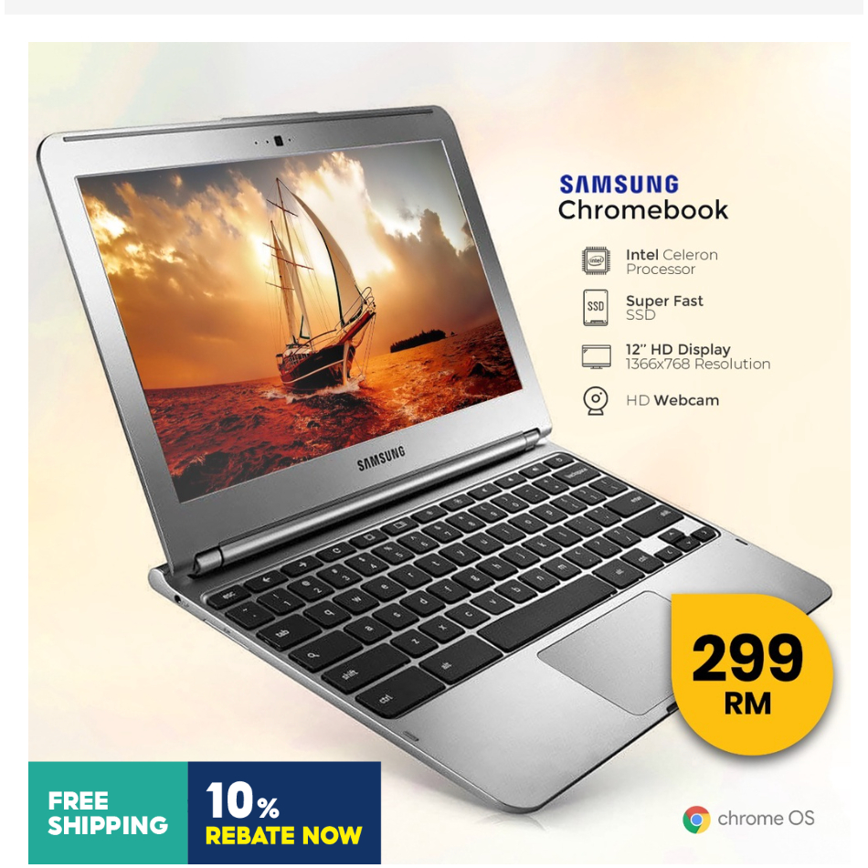 Samsung Chromebook XE303C12A01US, Exynos 5 Dual Processor, 2GB RAM